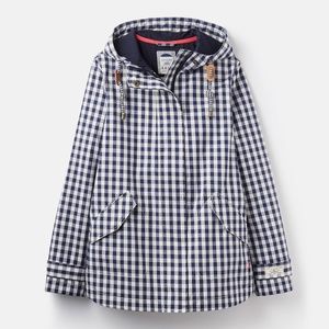 Joules Right as Rain Gingham Rain Jacket / Coat
